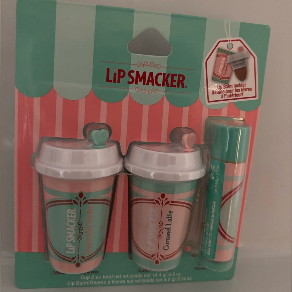 Lip Smacker Lip Balm Coffee Set peppermint mocha, caramel latte and cold foam